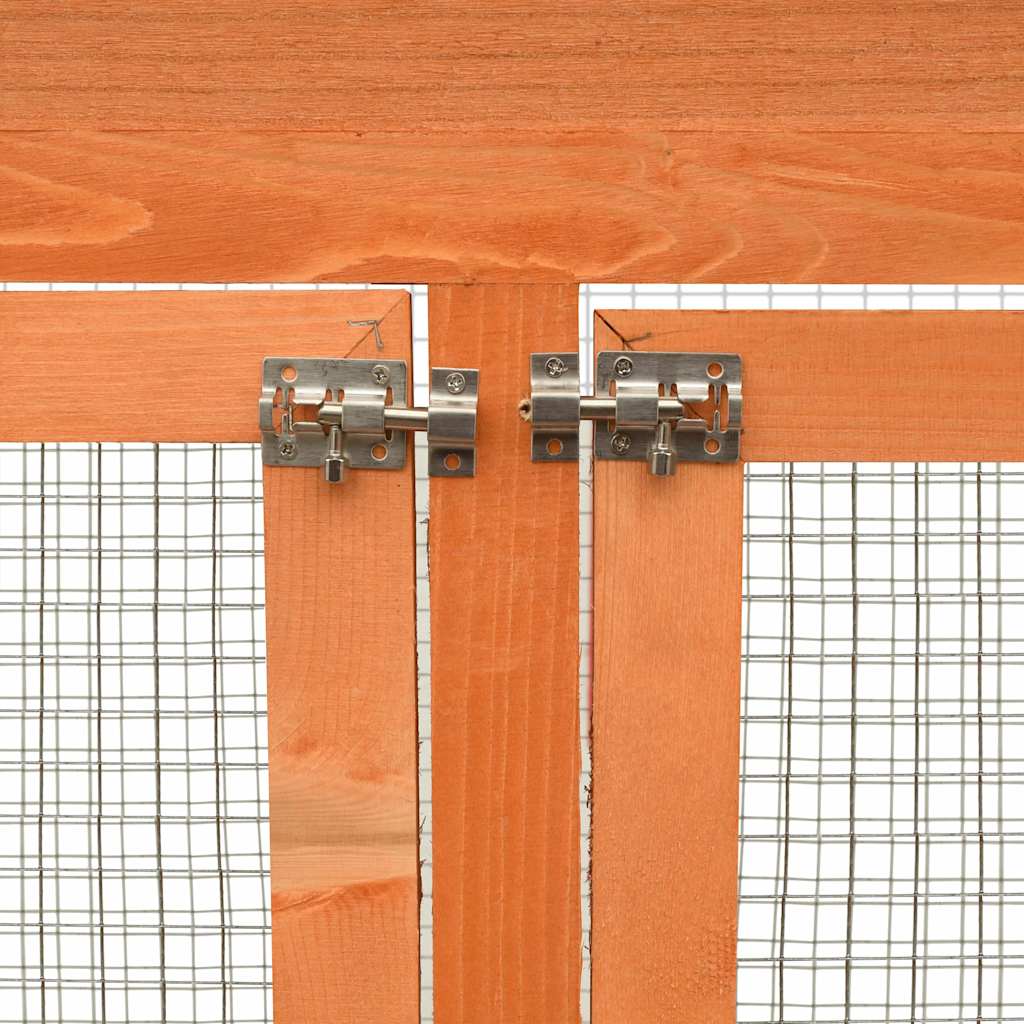 Holzvoliere Detail Tür und Gitter