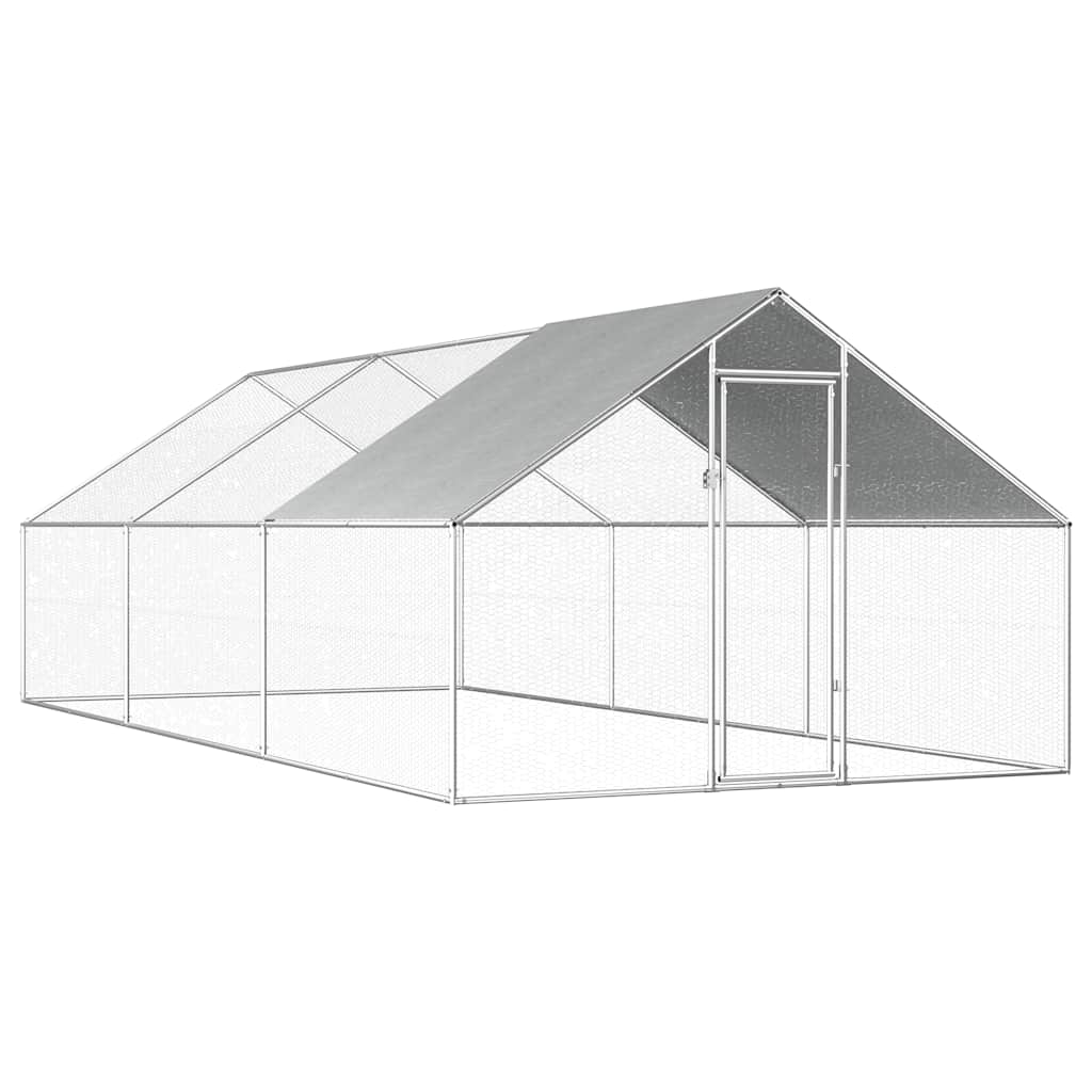 Hühnergehege 2,75 x 6 m mit 16,5 m² für 13 bis 16 Hühner