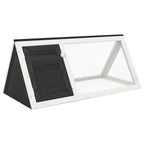 Meerschweinchenstall Holz Grau 98 x 50 x 41 cm eine Ebene