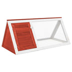 Meerschweinchenstall Holz Rot 98 x 50 x 41 cm flach