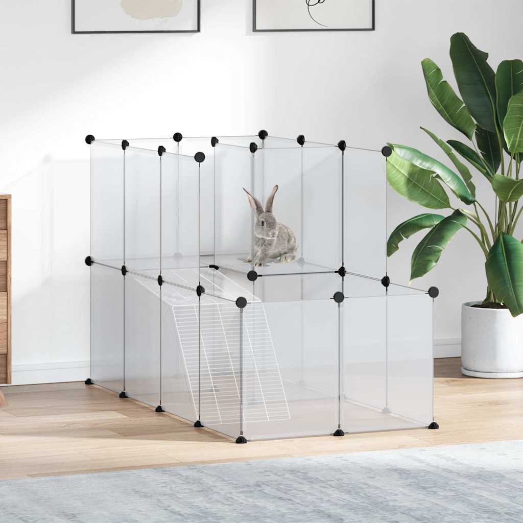 Nagerkäfig Transparent 142 x 74 x 93 cm mit Zwischenebene