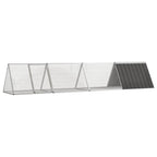 Kaninchenkäfig Anthrazit 403,5 x 80,5 x 71 cm mit 3,2 m²