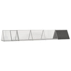 Kaninchenkäfig Anthrazit 504,5 x 80,5 x 71 cm mit 4,1 m²