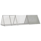 Kaninchenkäfig Grau 302,5 x 80,5 x 71 cm mit 2,4 m²
