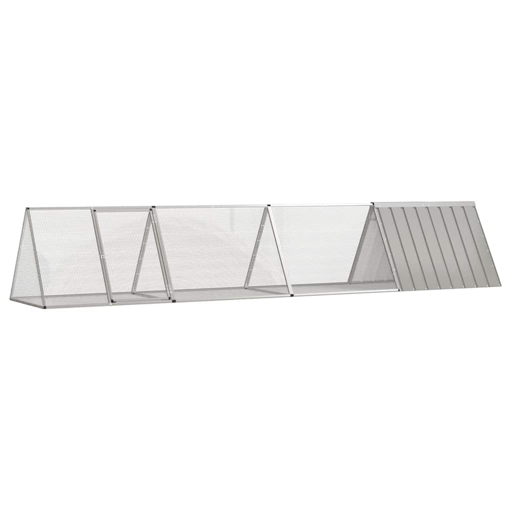 Kaninchenkäfig Grau 403,5 x 80,5 x 71 cm mit 3,2 m²