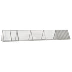 Kaninchenkäfig Grau 504,5 x 80,5 x 71 cm mit 4,1 m²