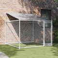 Begehbarer Hundezwinger 2 x 2 x 2 m mit Dach aus verzinktem Stahl