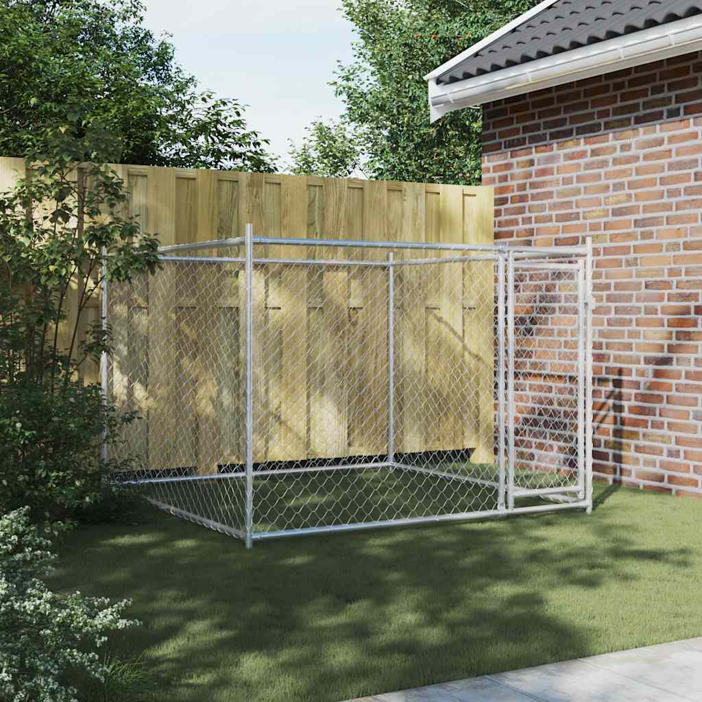 Hundezwinger verzinkter Stahl Tür 45 x 127 cm mit Riegel