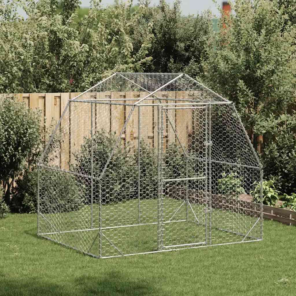 Hühnergehege 2,5 m breit begehbar 2,5 x 2 m, 5 m²