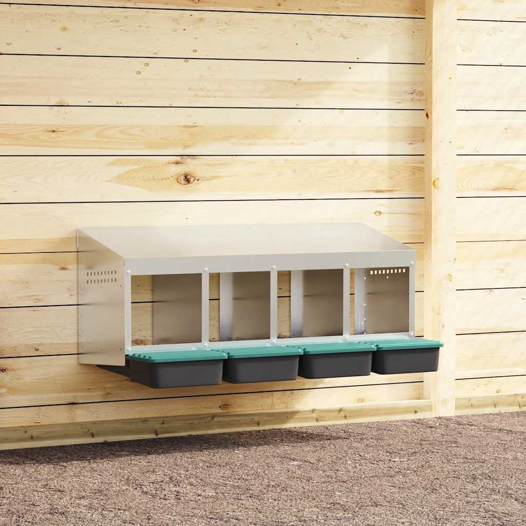 Abrollnest Metall 4 Fächer zur Wandmontage, 106 x 50 x 46 cm