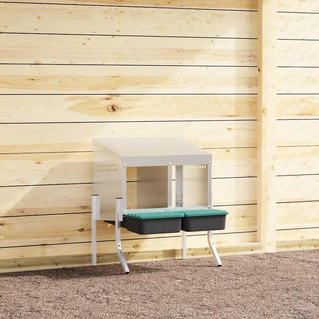 Abrollnest Metall 2 Fächer mit Beinen, 57 x 50 x 63 bis 68 cm
