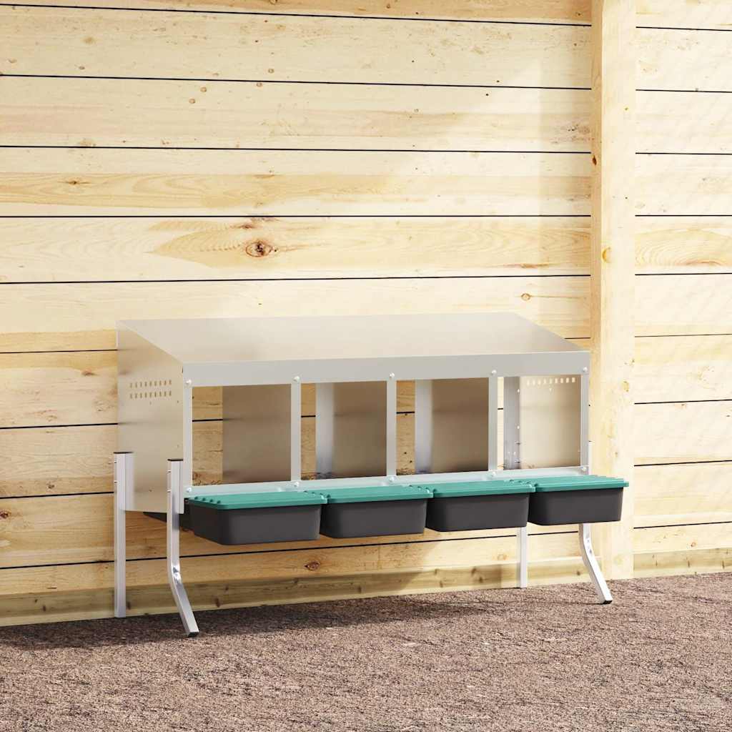 Abrollnest Metall 4 Fächer mit Beinen, 110 x 50 x 63 bis 68 cm