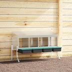 Abrollnest Metall 4 Fächer mit Beinen, 110 x 50 x 63 bis 68 cm