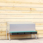 Abrollnest für Wandausschnitt 3 Fächer mit Beinen, 83,5 x 50 x 63 bis 68 cm