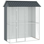 Hohe Voliere Anthrazit 215 x 110 x 247 cm Gesamtansicht