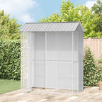 Voliere 247 cm hoch Grau 215 x 110 cm