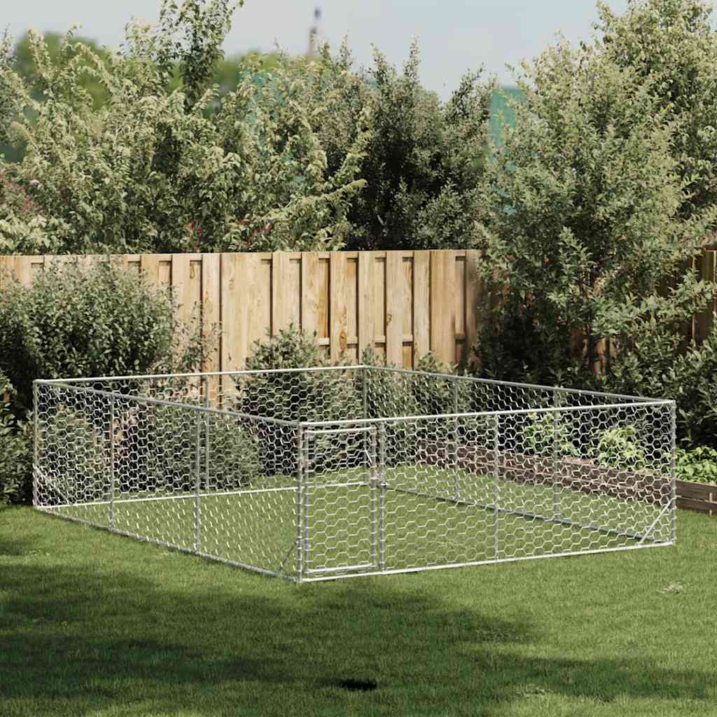 Hundegehege 12 m² Maßzeichnung 400 x 300 x 100 cm