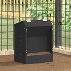 Futterautomat Kaninchen 3 kg – 33,5 x 25,5 x 45,5 cm – Schwarz