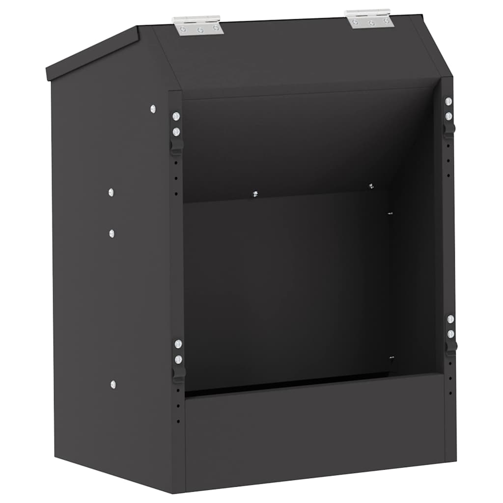 Futterautomat Kaninchen 3 kg – 33,5 x 25,5 x 45,5 cm – Schwarz