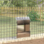 Futterautomat Kaninchen 3 kg – 33,5 x 25,5 x 45,5 cm – Silber