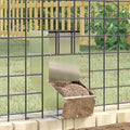 Futterspender Kaninchen 1 kg – 12,5 x 26 x 28,5 cm – Silber