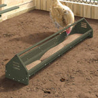 Futterrinne Hühner 108 cm Olivgrün