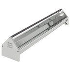 Futterrinne Hühner 108 cm – 5 kg, verzinkter Stahl – Silber