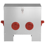 Futtertrog Hühner 20 kg – 40,5 x 25 x 38 cm, Stahl – Silber