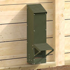 Futtersilo für Hühner 5 kg olivgrün mit Dach