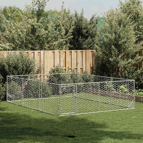 Hundegehege 12 m² Maßzeichnung 400 x 300 x 100 cm