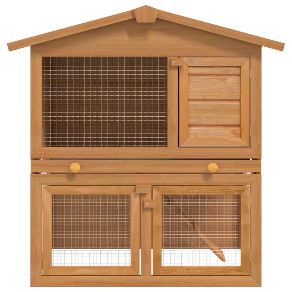Kaninchenstall zwei Etagen Maßzeichnung 94 x 60 x 98 cm