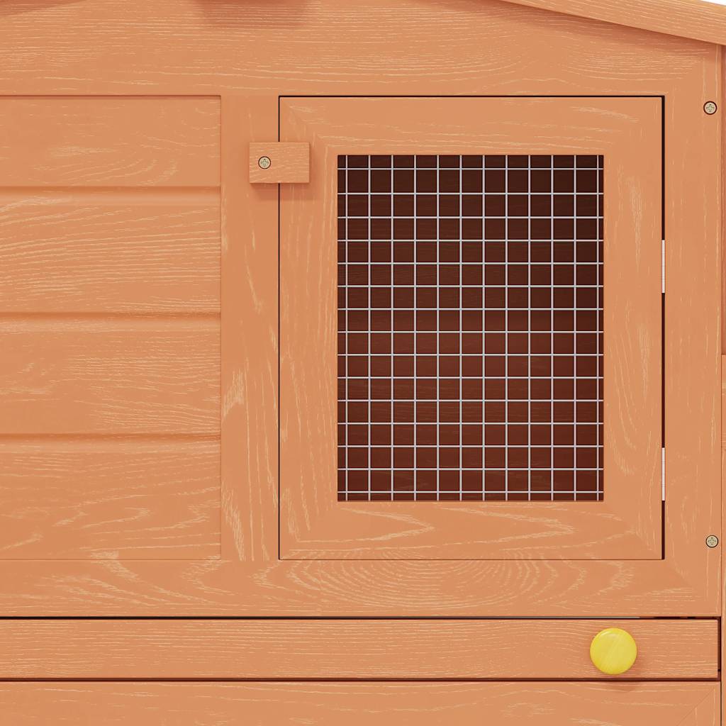 Kaninchenstall Detail herausziehbare Bodenwanne